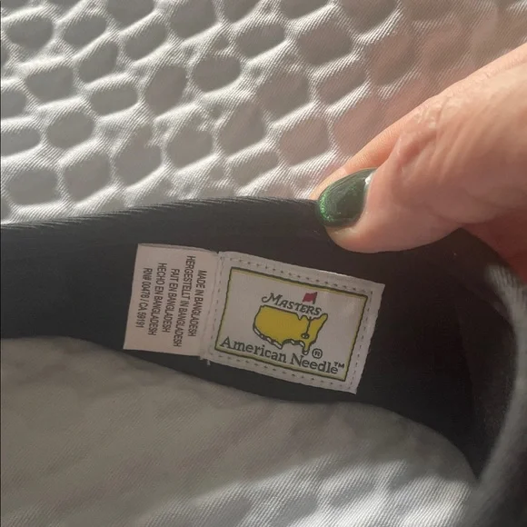 American Needle Black Visor with Masters Logo - Picture 2 of 5